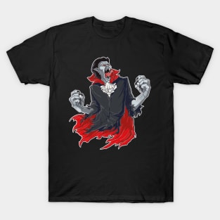 Scary Vampire Dracula Bat Halloween Monster ghost T-Shirt